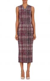 Victoria Beckham Silk-Wool Jacquard-Knit Midi-Dress at Barneys